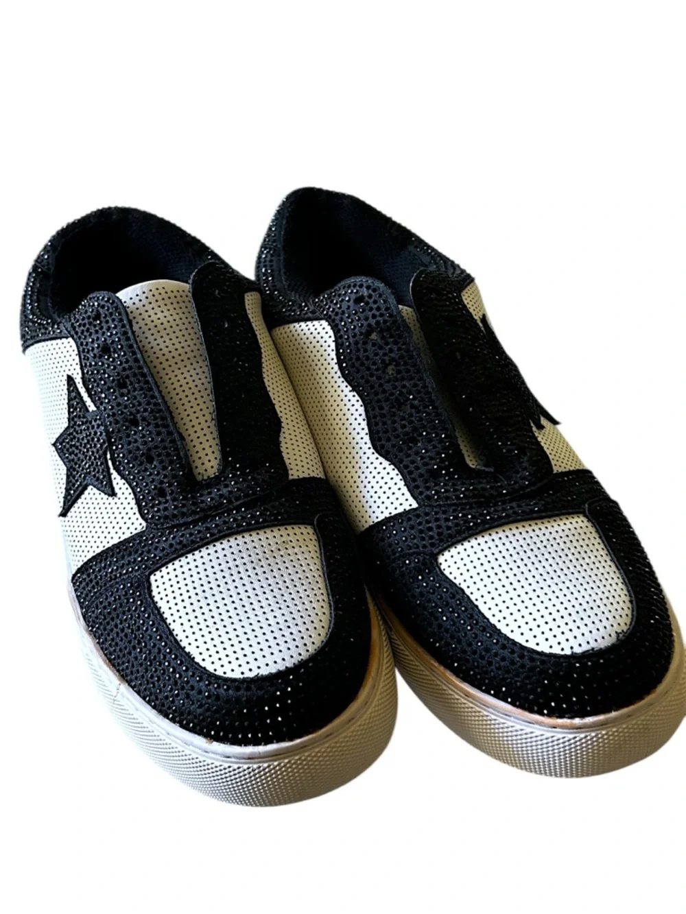 CORKEYS LEGENDARY Black Crystal Star Sneakers